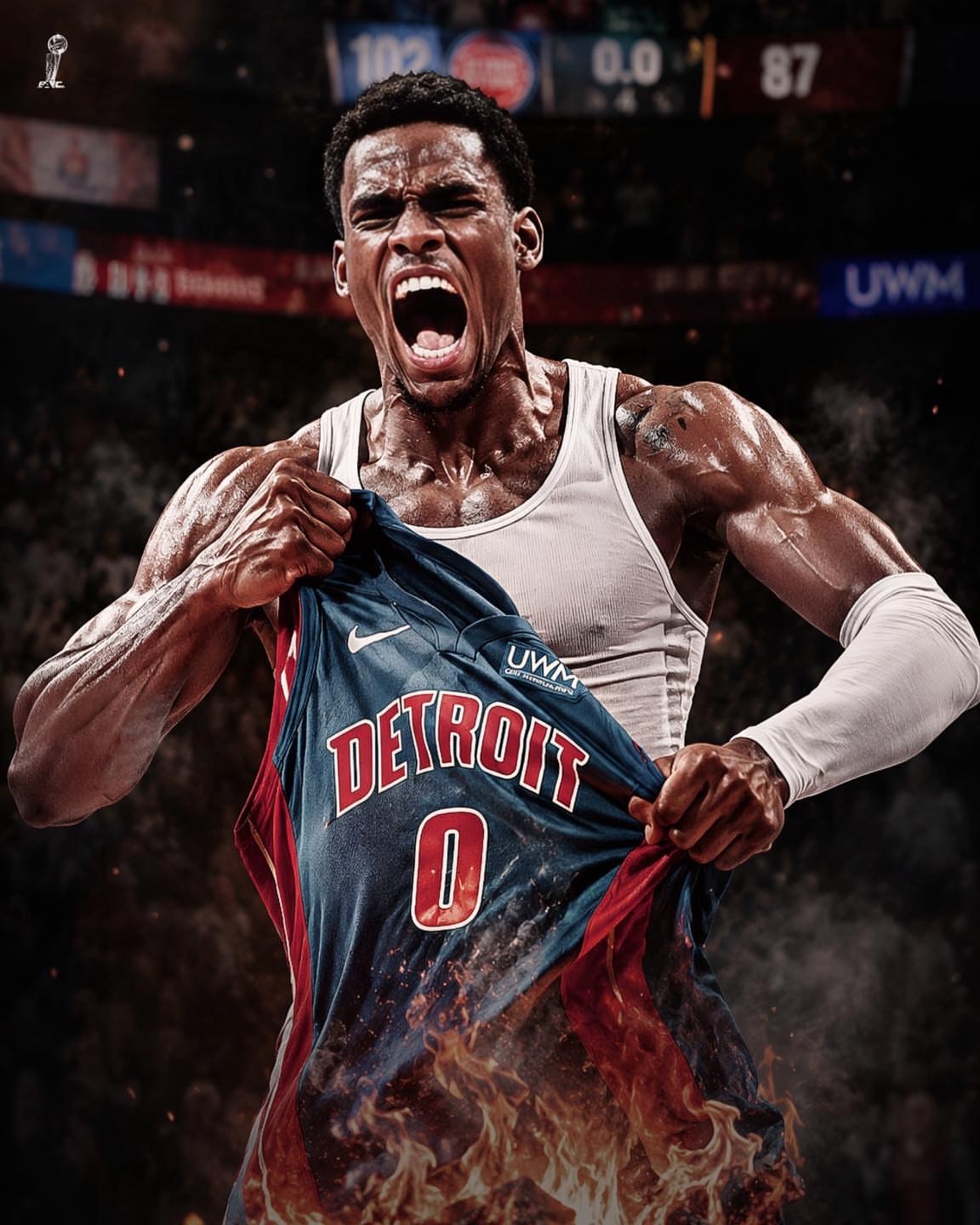 Jalen Duren底特律活塞杰伦杜伦dps machine labNBA