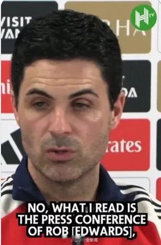 狼队官方在TikTok上发布了一段阿森纳在上场比赛中拖延时间的集锦，阿尔特塔在赛