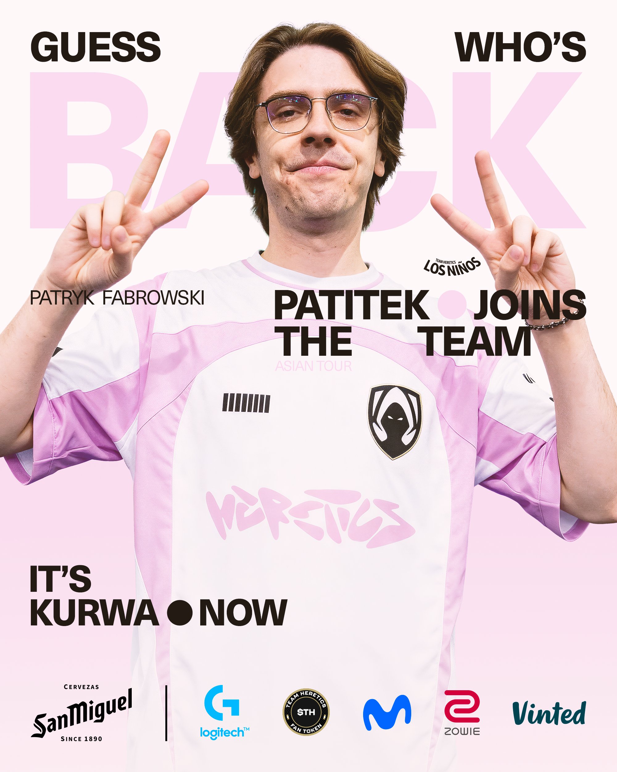 RieNs缺席韩国TEN邀请赛，TH宣布：PaTiTek作为第五人参赛