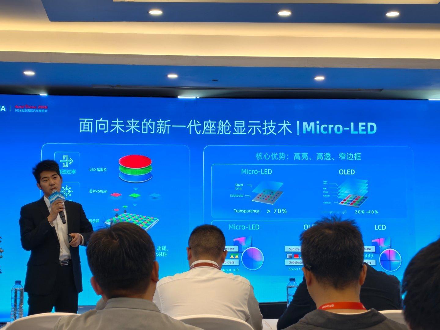 天马从2017年就开始布局，现在透明Micro LED预计2028年左右量产上车