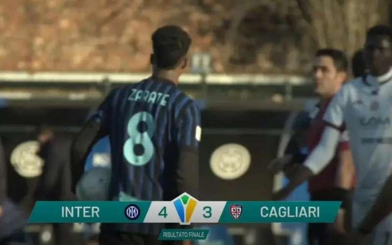 青年军强势追分。国际米兰U20青年队继5-0大胜利物浦后，本轮又4-3逆转击败卡