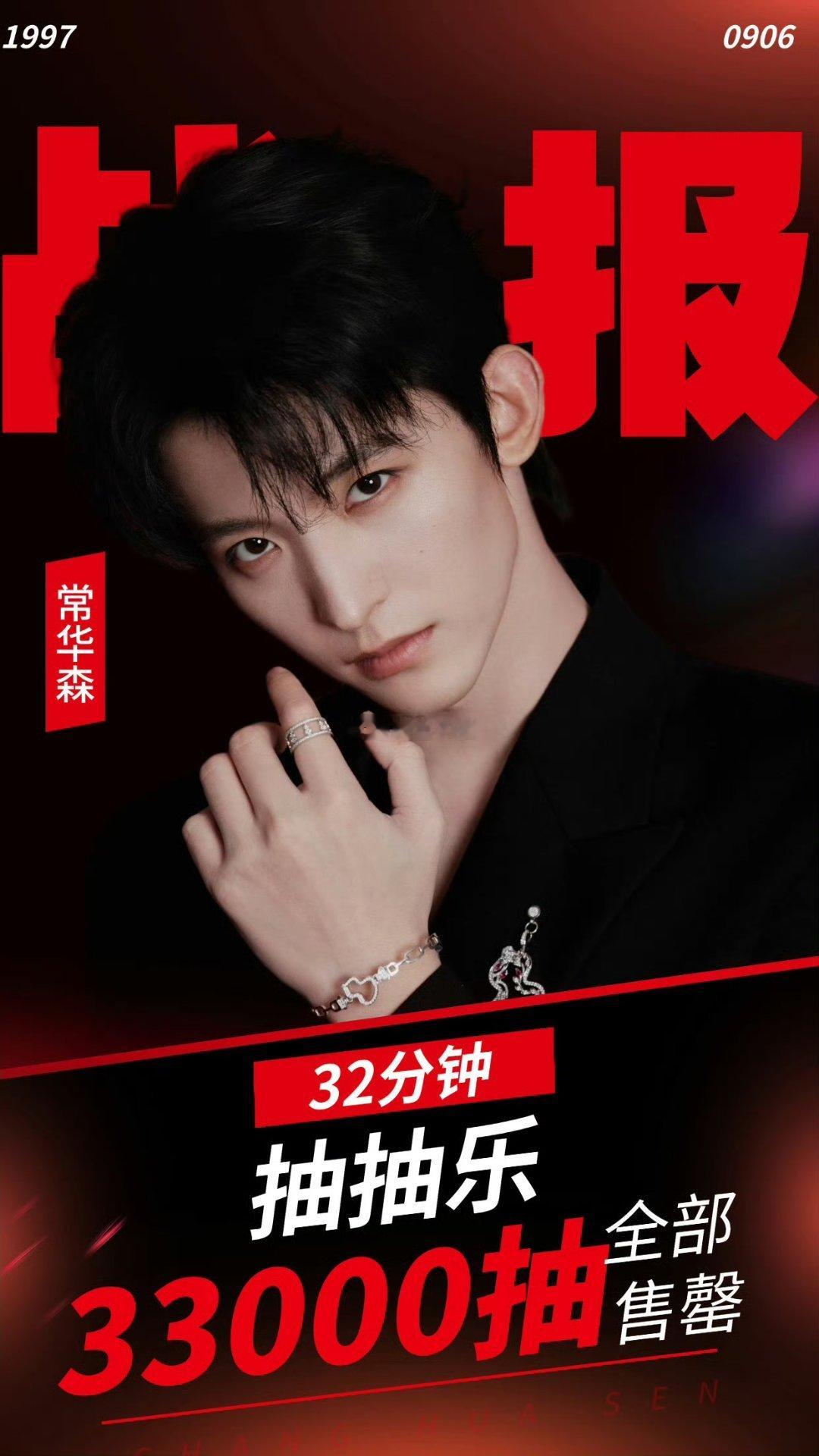 常华森抽抽乐33000抽 32分钟抽完 