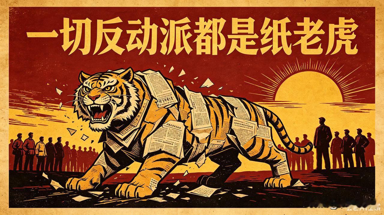 你最铭记毛主席的哪一句话记得最深的毛主席语:大意是美帝国主义和一切反动派都是纸老
