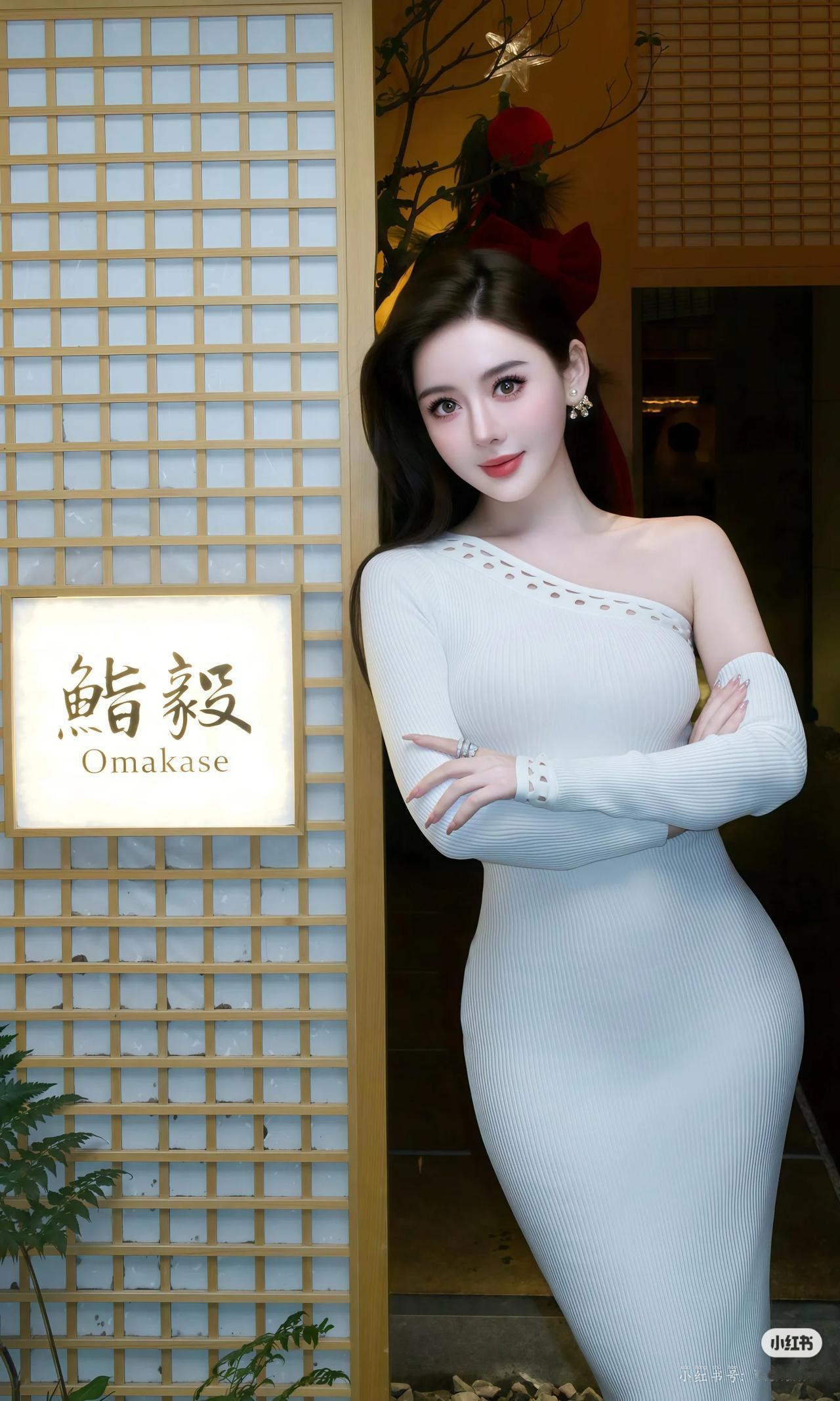 一人一句新年祝福美女穿搭写真