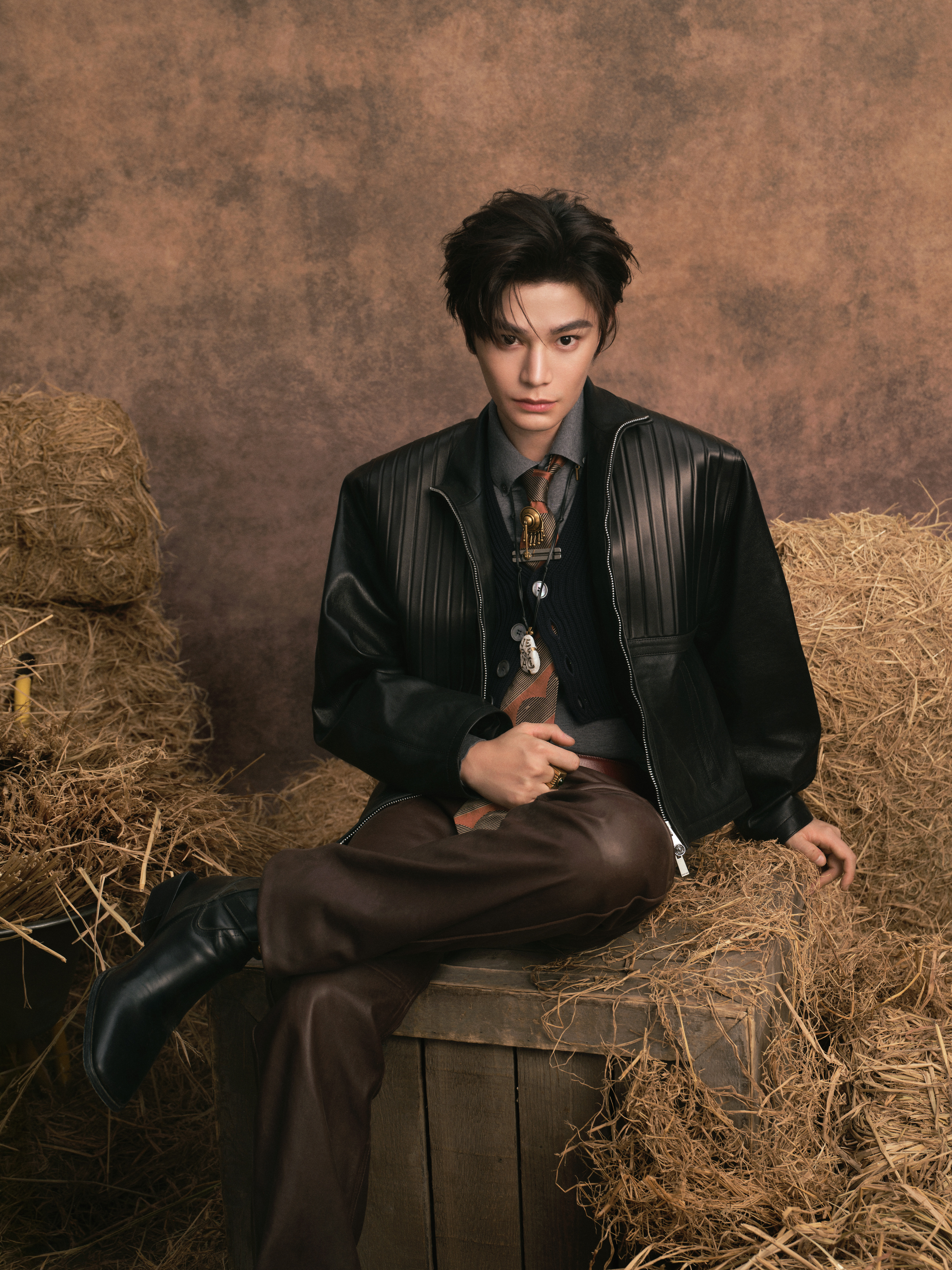 丁禹兮以范思哲全球品牌代言人身份亮相微博之夜，身着VERSACE 2026春夏系