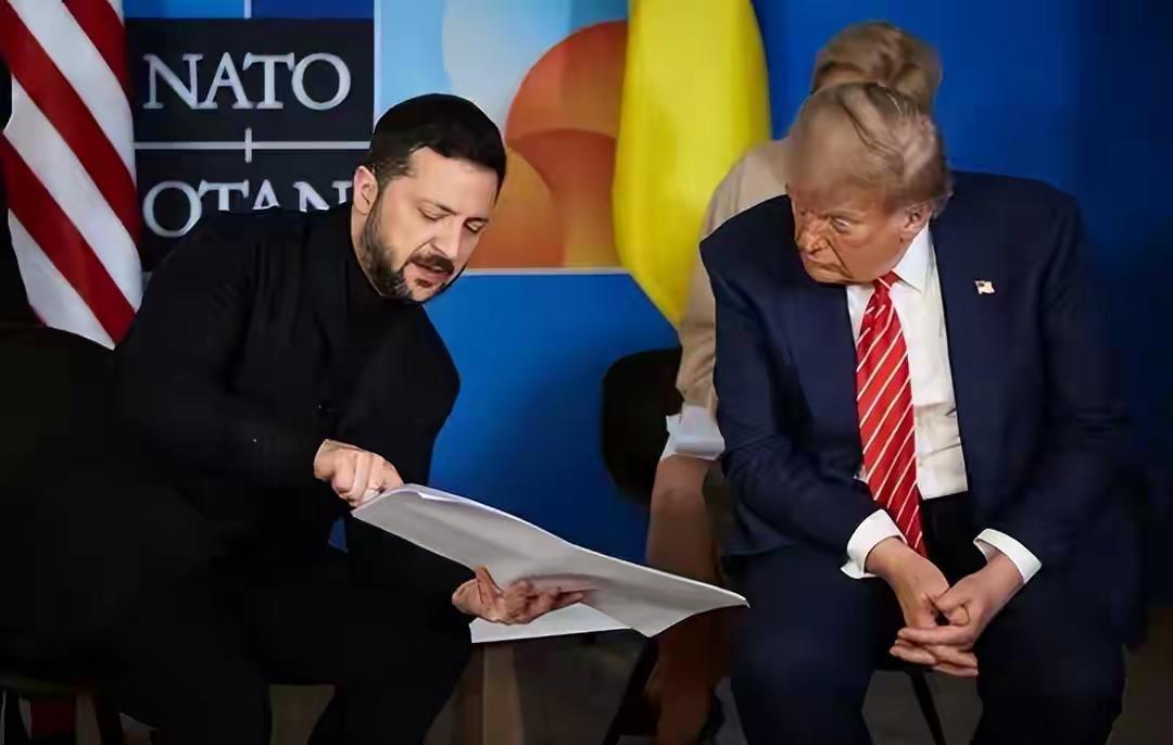 ​乌克兰总统泽连斯基老是缠着美国总统特朗普，企图从他身上获得更多军事援助，但是这