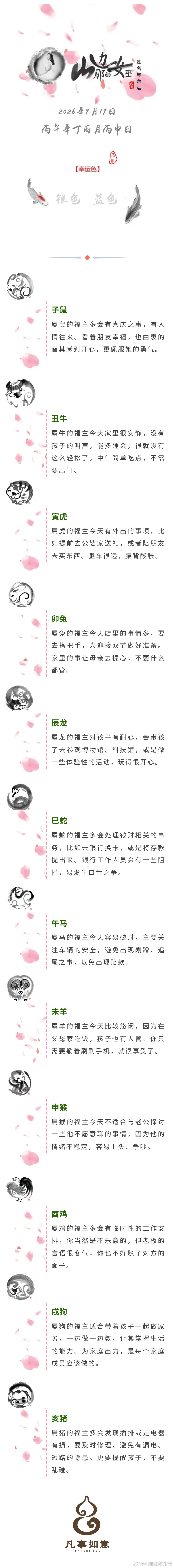 2026年9月19日生肖运势姓名与命运姓名与命运[超话] ​​​
