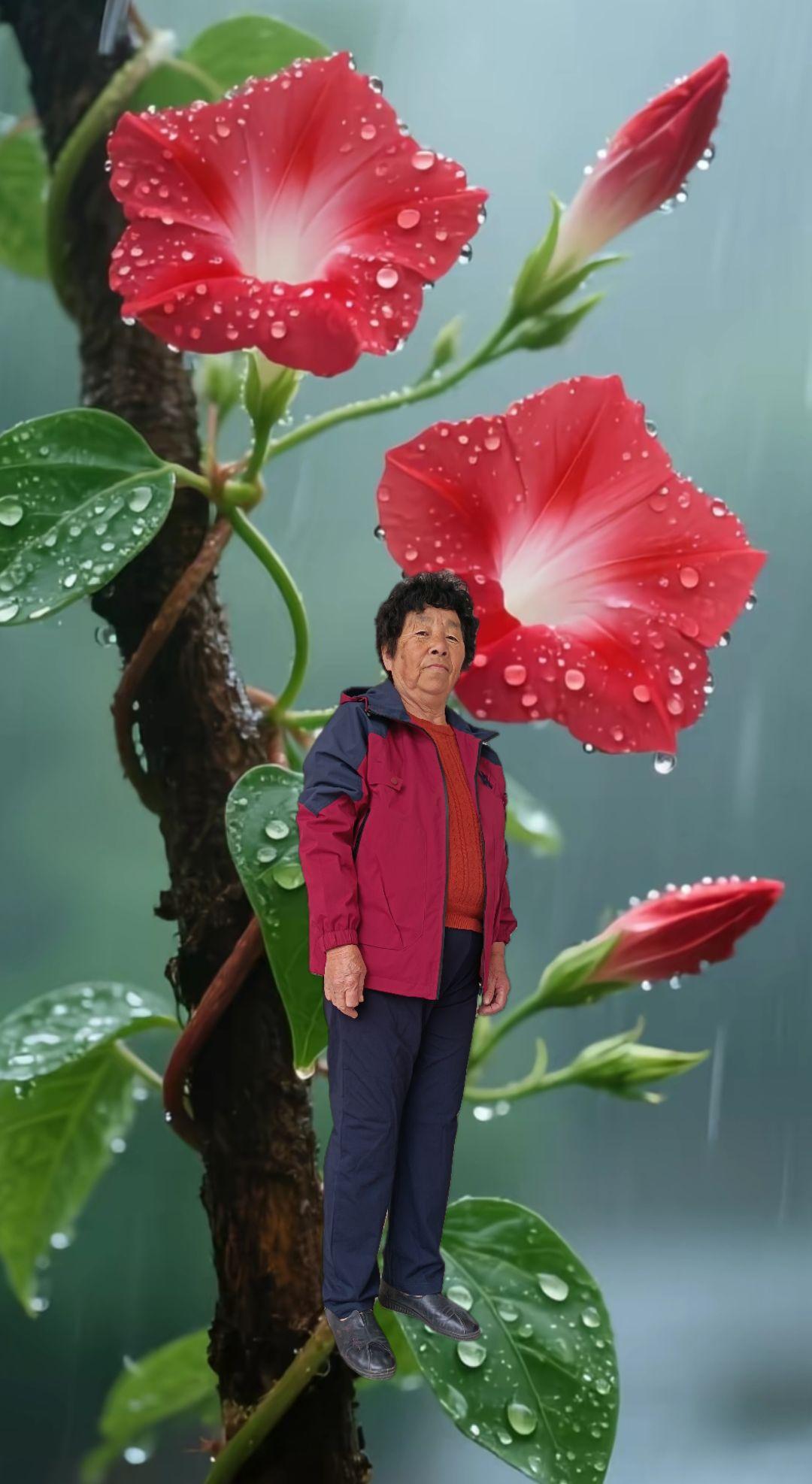 上熱門發作品 雨中玫瑰 花开成景花落成诗 带雨的花