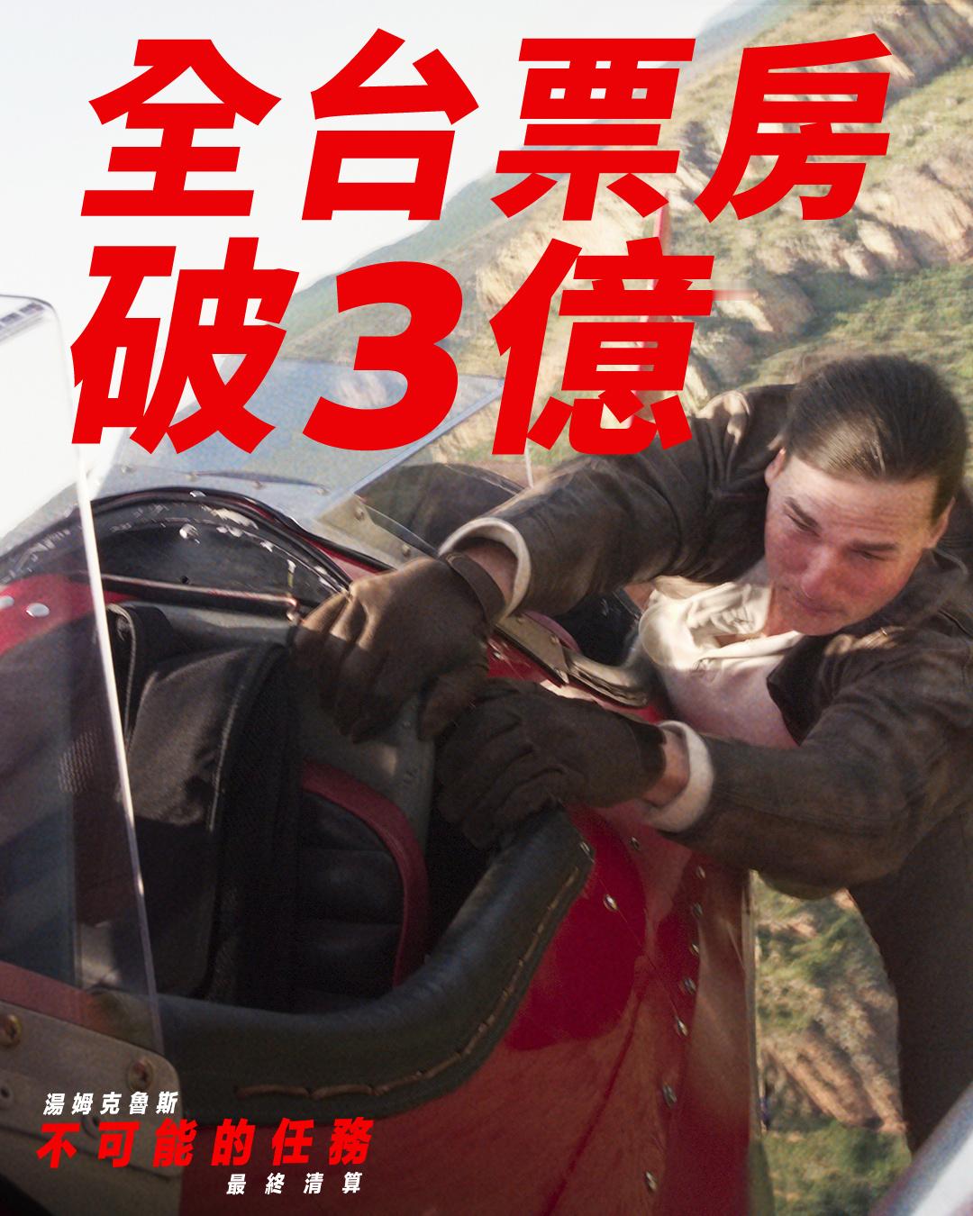 2025年第22周台湾票房 ：1.《碟中谍8：最终清算》三连冠，累计票房破3亿断