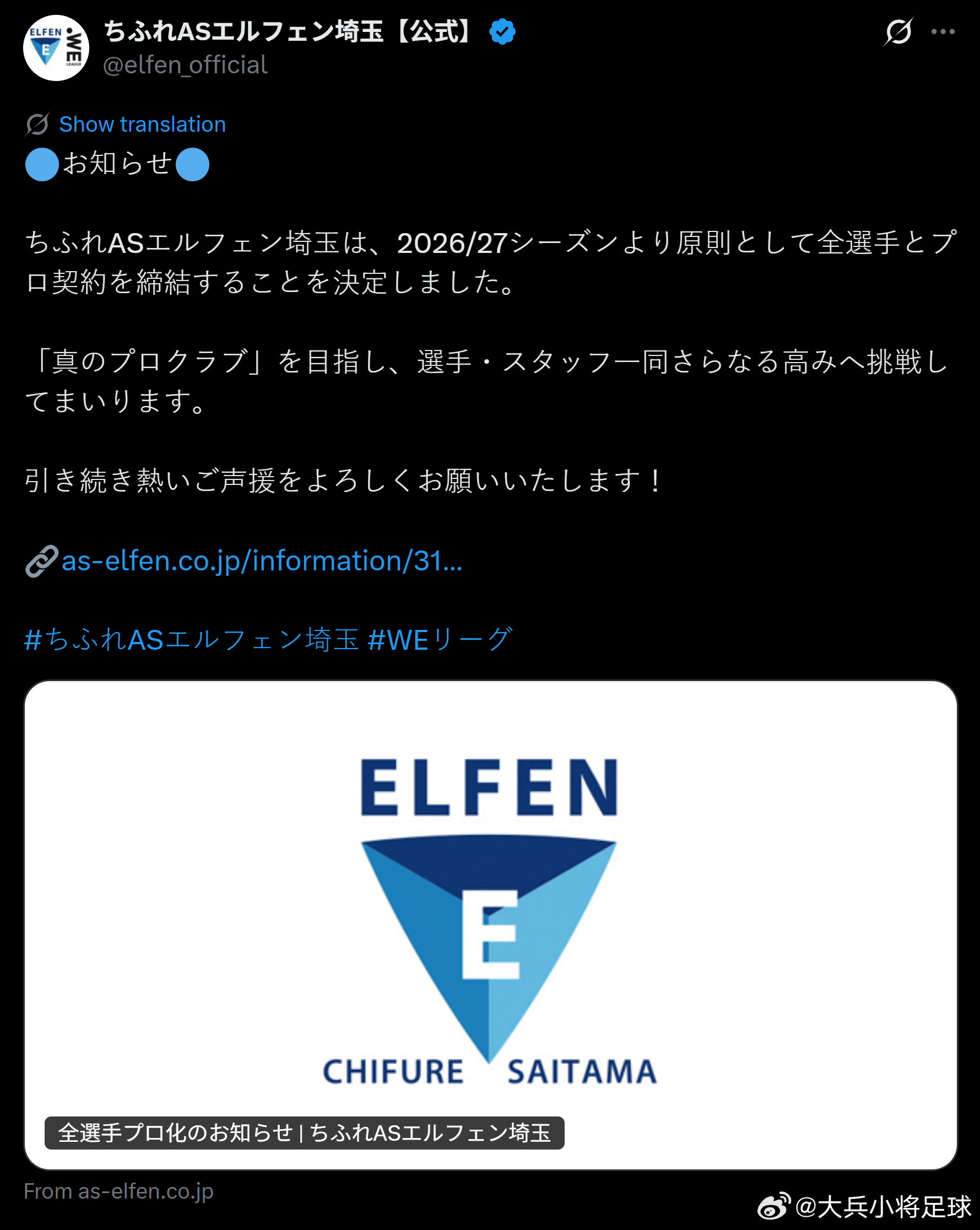 NadeshikoJapanweleague 【CHIFURE AS ELFEN