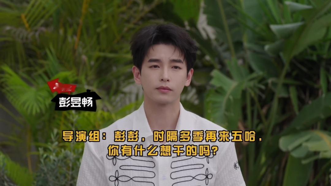 彭昱畅五哈斯皮尔伯格转场彭昱畅吃一堑吃一堑吃饱了哈哈哈哈哈 彭彭：我被岛伤过。五