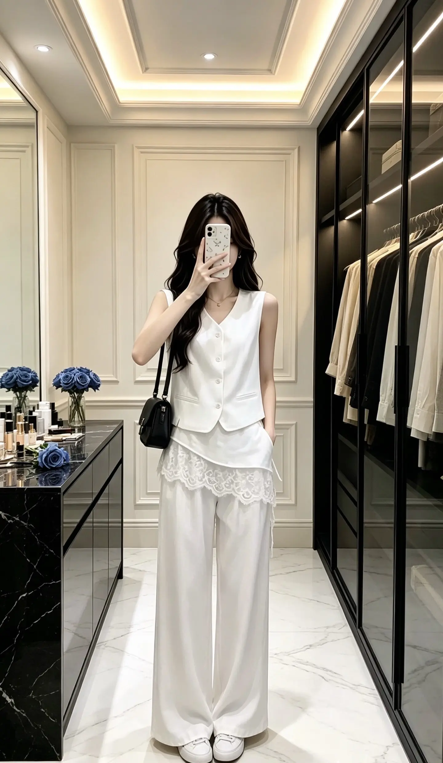 极简白色套装 今日份优雅名媛风穿搭 松弛慵懒风穿搭套装 女装小众轻奢高级感