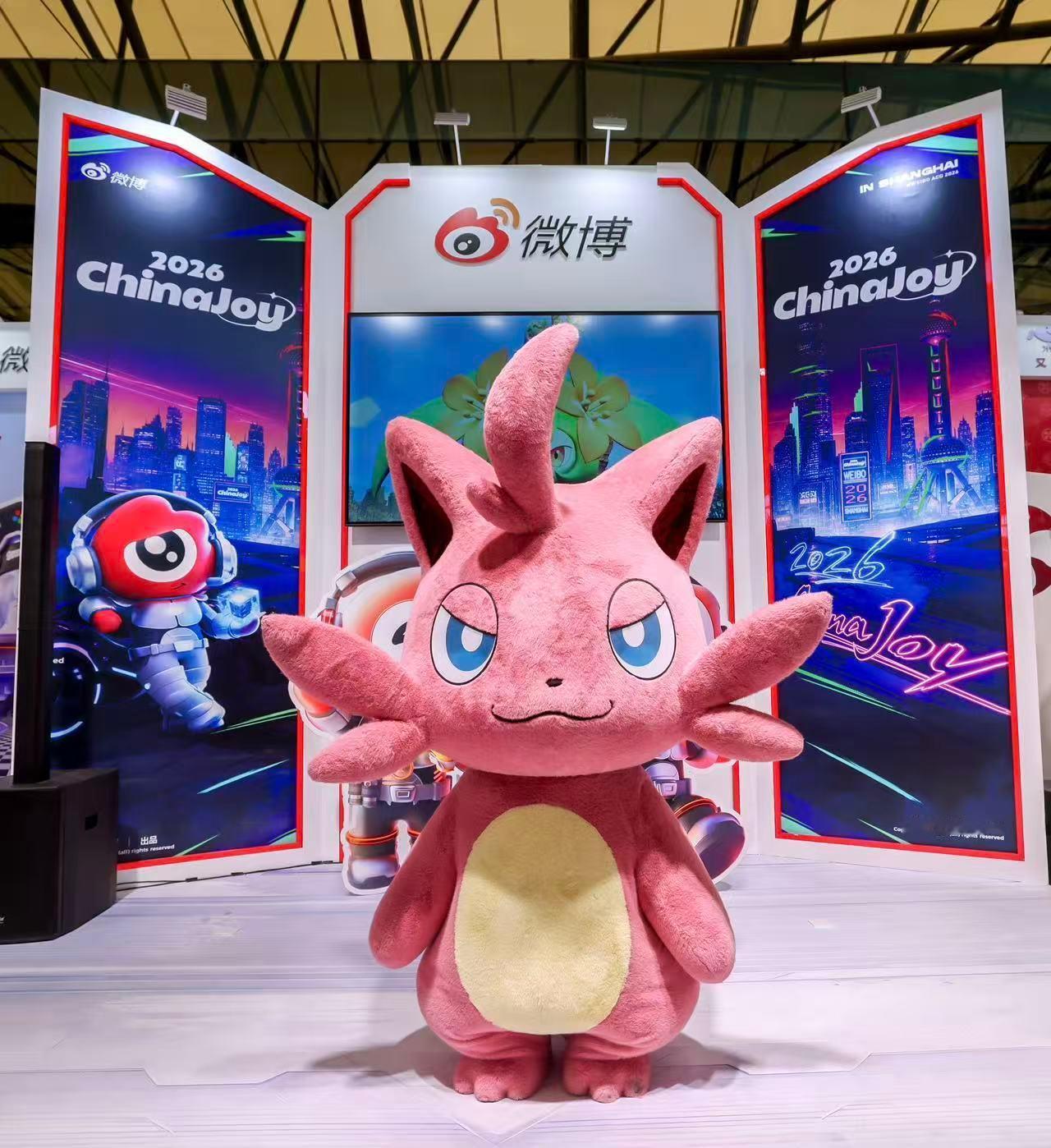 帕鲁捣蛋猫空降微博展台Chinajoy夏日cj逛展指南2026chinajoy 