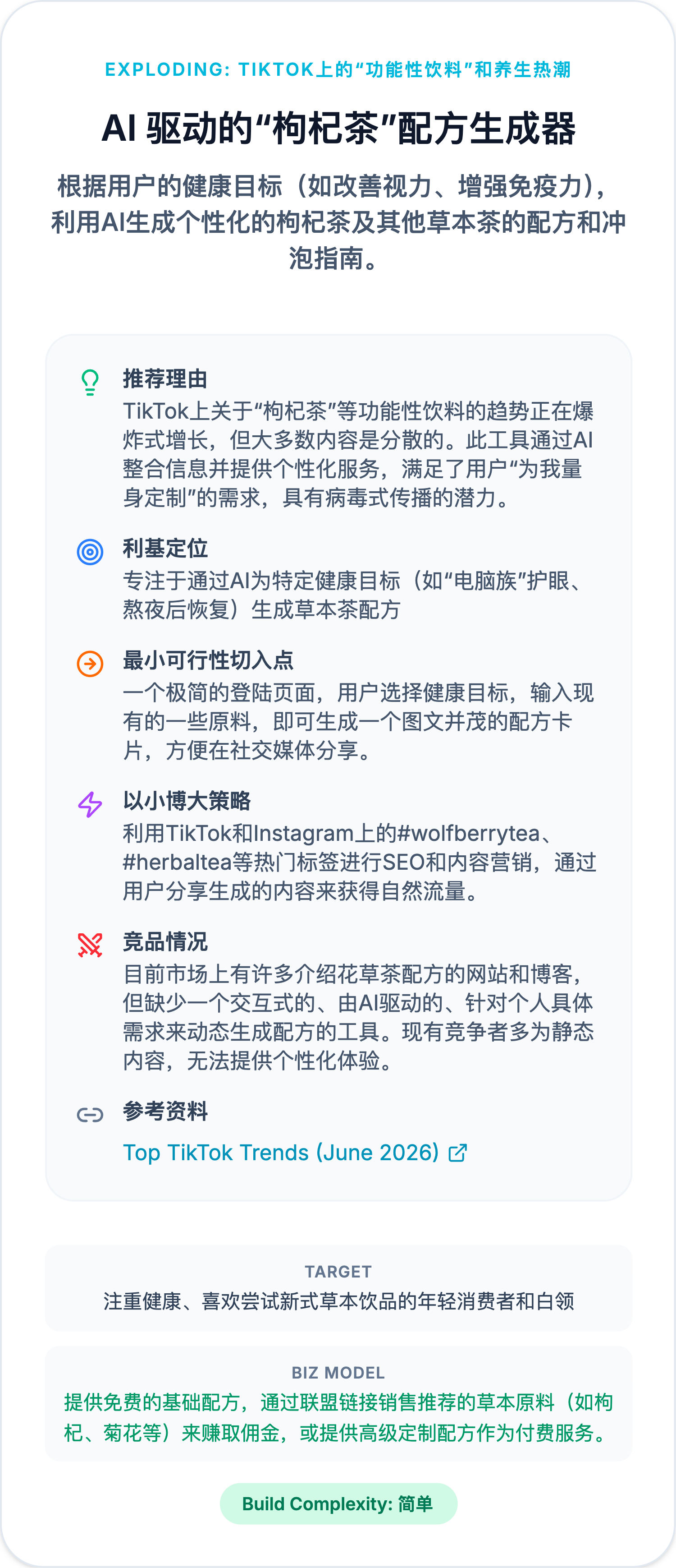 Easy同学正在独立开发最近刷到一个趋势挺有意思——TikTok上的“功能性饮料