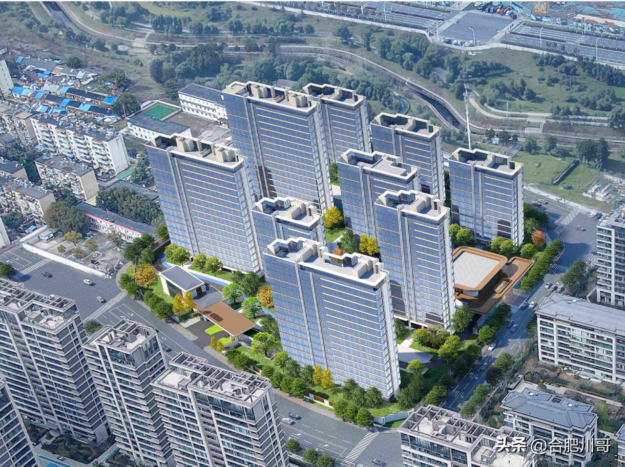 政务东滨河湾A地块规划公示～
位于包河区天堂路和别山路西北角，地块容积率1.8，