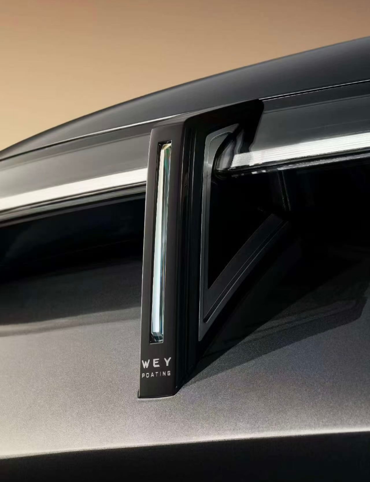 保定人民心中的旗杆立起来了，哪个鬼才想的，相当牛逼魏牌v9x悬浮车标魏建军官宣魏