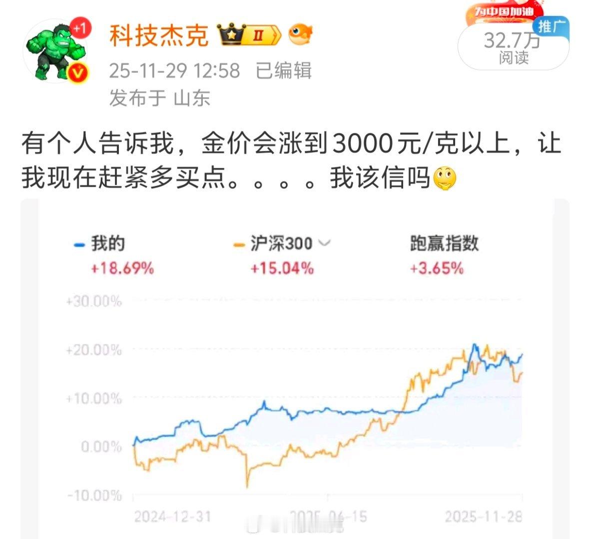 金饰克价涨到1353元金价每涨一次，我就思考一次那位友人说的话，因为几年前金价三