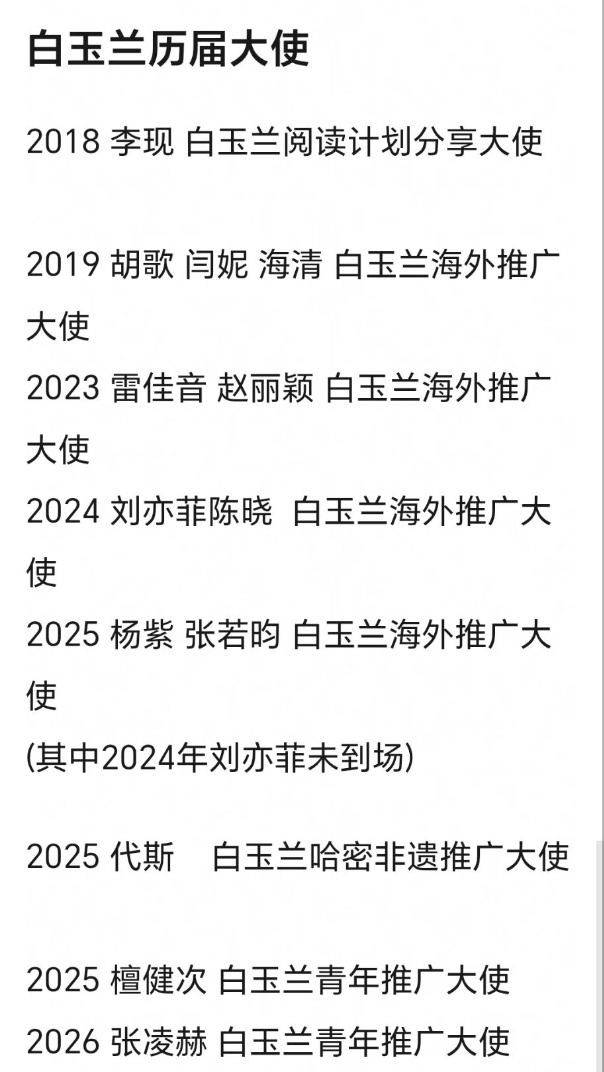 白玉兰历届大使张凌赫白玉兰青年推广大使张凌赫你一撒谎眼睛就瞟张凌赫翻看白玉兰历年