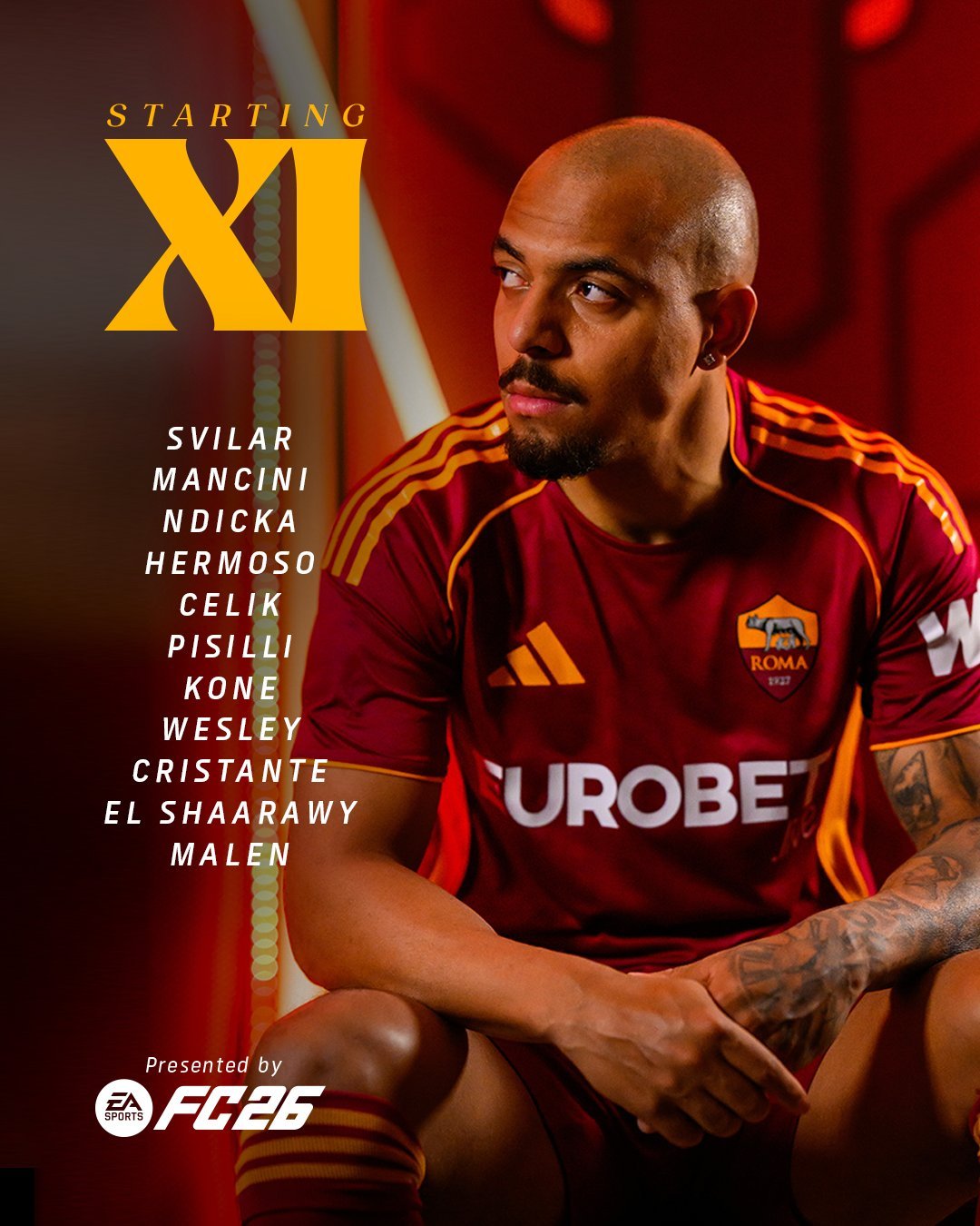 斯维拉尔 / 曼奇尼 恩迪卡 埃尔莫索 / 切利克 科内 皮西利 韦斯利 / 克