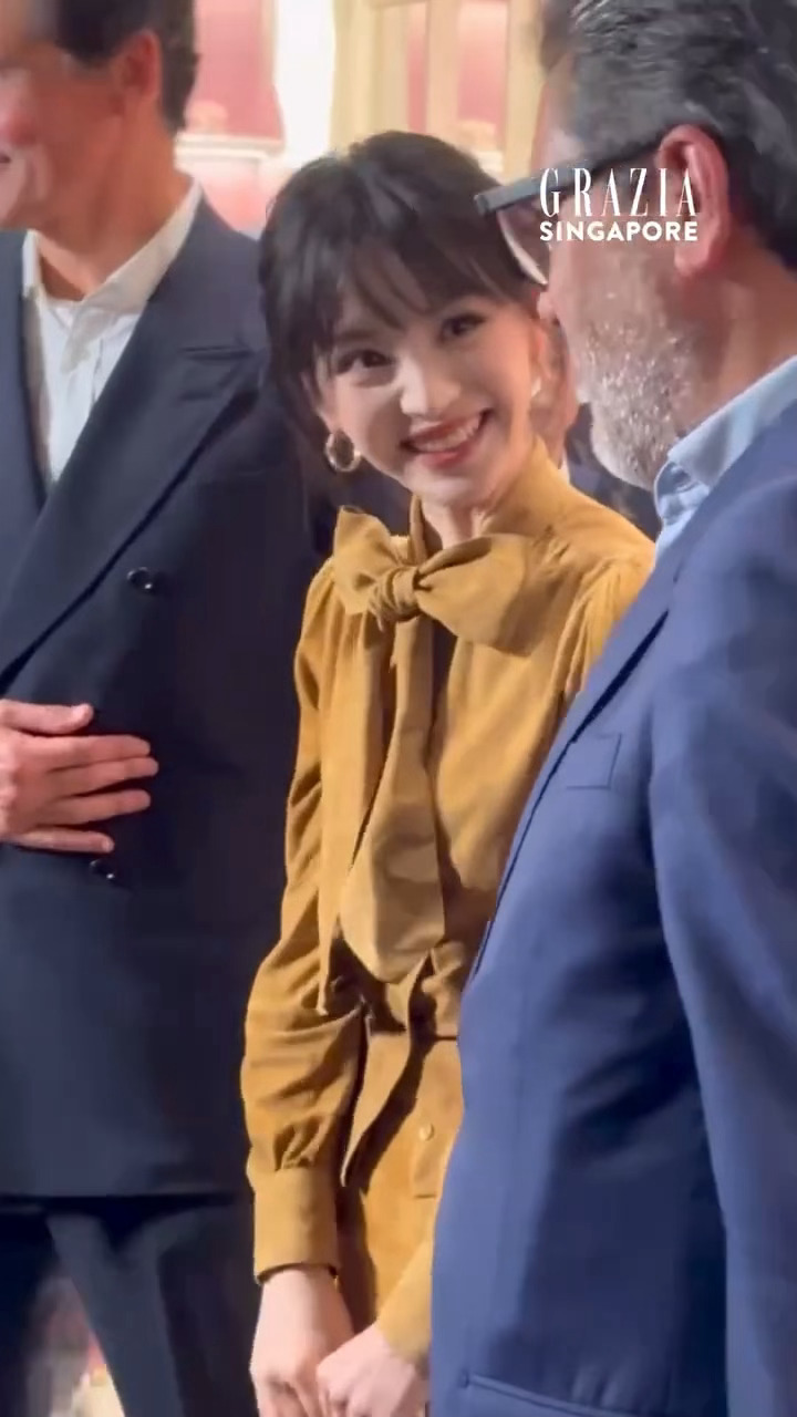 田曦薇今日Gucci活动丨女神闪耀新加坡了🪄✨ 