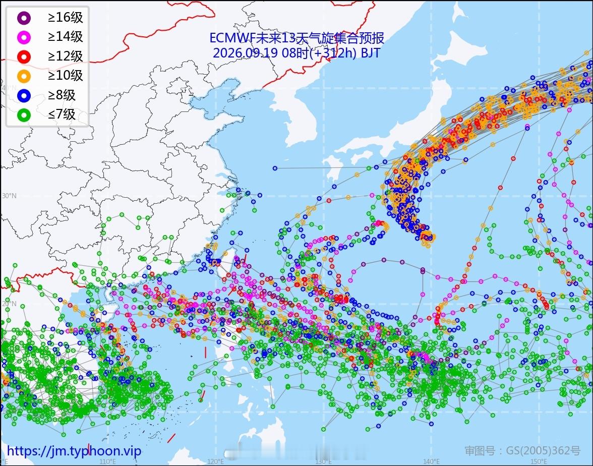 气象观察团【下旬关注台风和冷空气】下旬内将有新台风生成，现阶段的副热带高压没有前