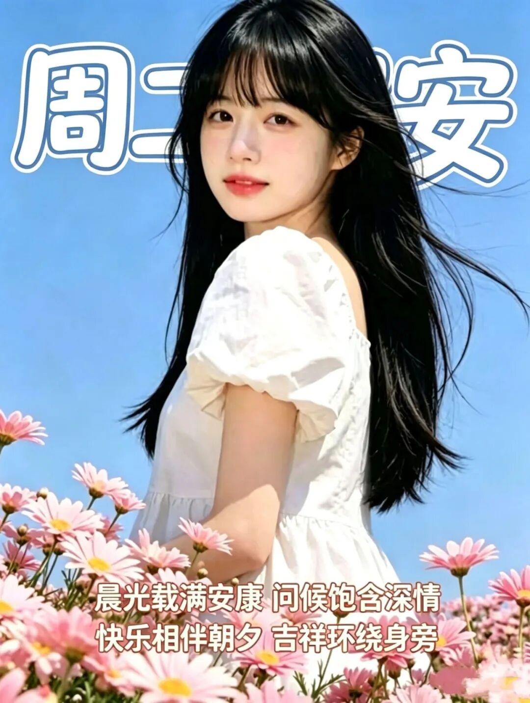欢歌笑语人难老☀️，心宽知足岁月好👍🏻，身体健康无价宝🎁，每天问候心情好❤