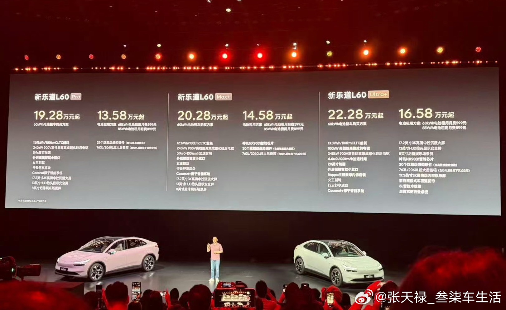 新乐道L60中型SUV科技旗舰全新乐道L60价格出来啦！租电入门版本只要13.5