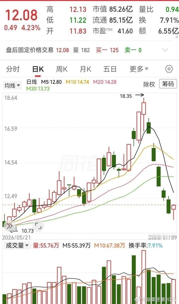 这是我遇到的第三个A杀走势！高位坠落连续走出大阴线，五天跌没了1个月的涨幅。走势