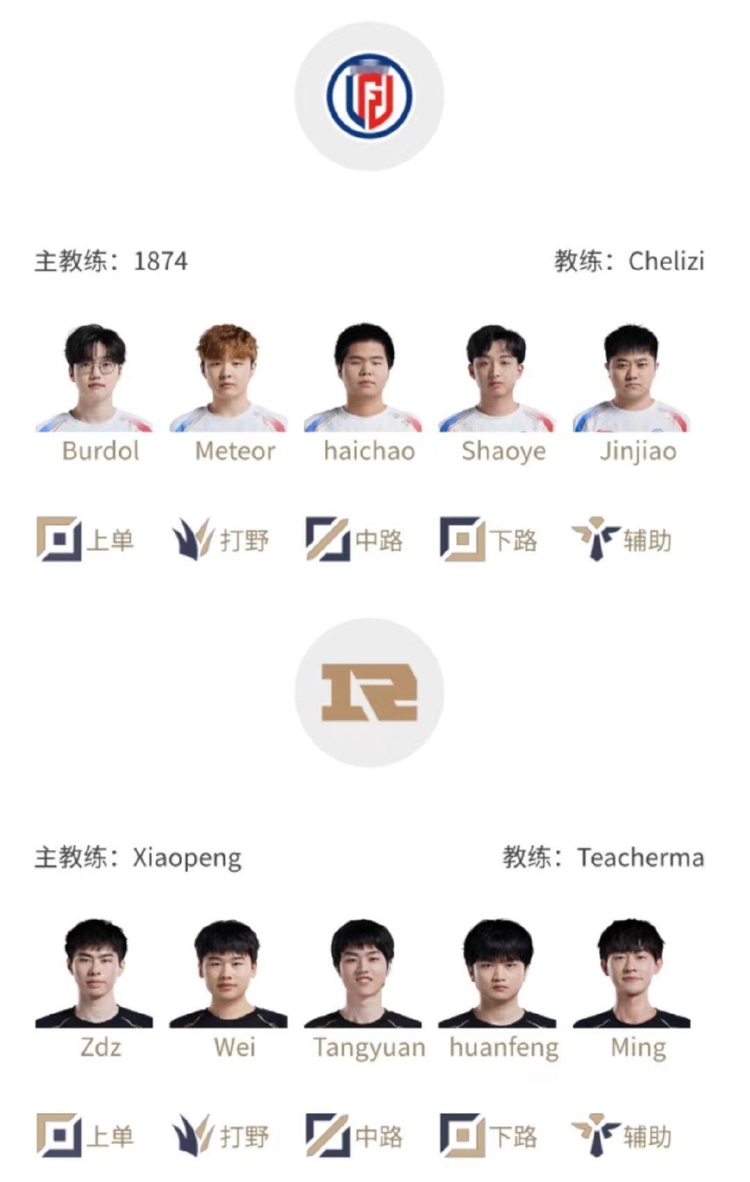 2024LPL夏季赛6月18日首发名单#LGD对战RNG##BLG对战WE#17