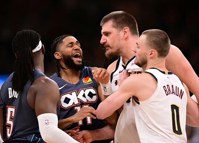 西决预演，雷霆掘金打出了本赛季最激烈、最高水平的一场比赛！

雷霆和掘金相遇，西