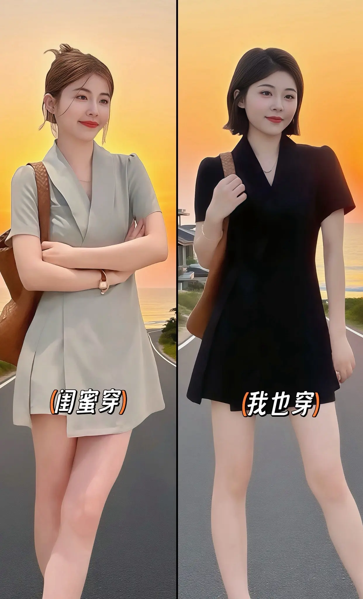 微胖女孩的天菜套装💫。挖到超绝藏肉显瘦套装！西装领设计干练又气质✨ ...