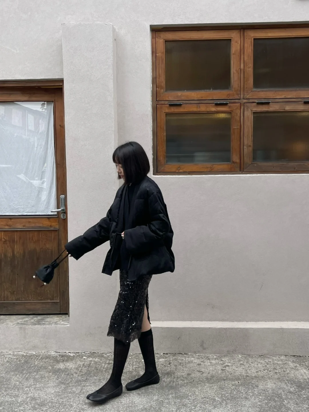 我的九套全黑穿搭