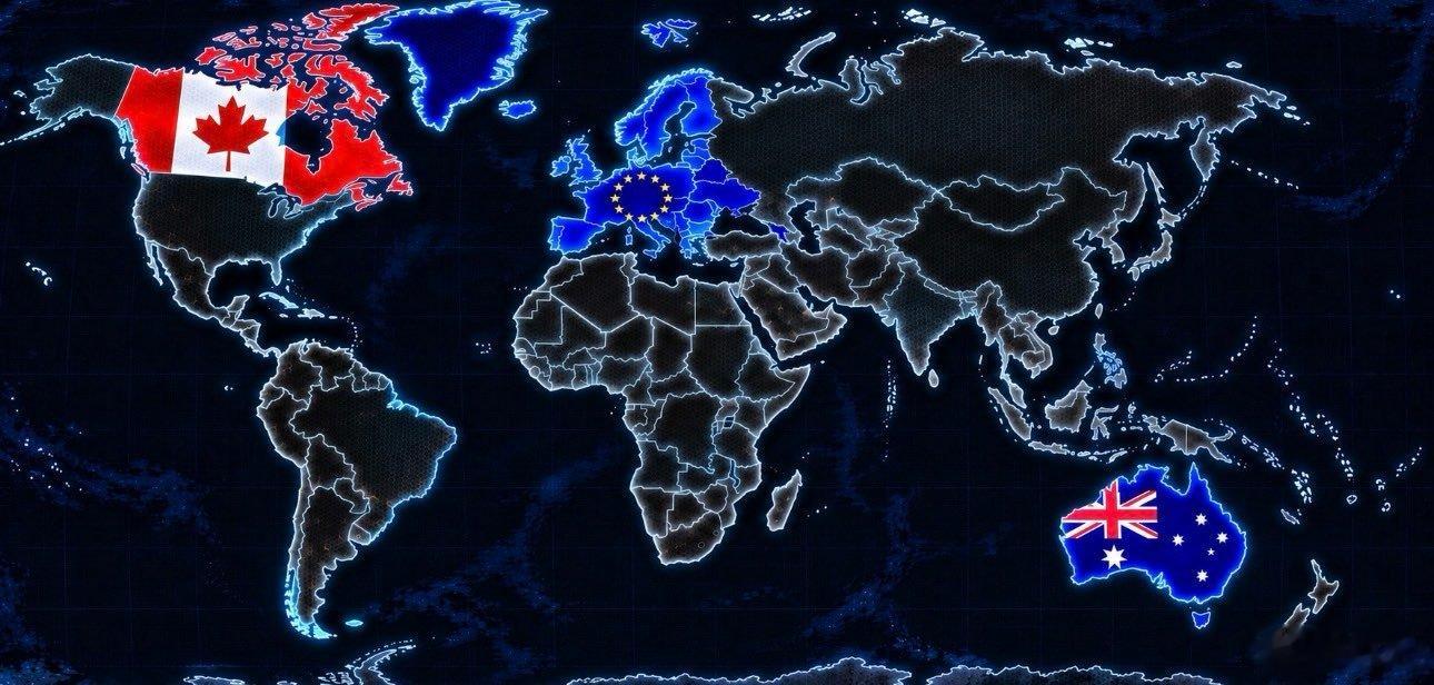 欧加澳正义同盟国VS以美俄邪恶轴心国，没想到第三次世界大战的格局竟然是这样。不要