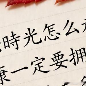 生活手记人活一辈子，不要指望人人都理解你，如果人人都理解你，你得普通成什么样子。
