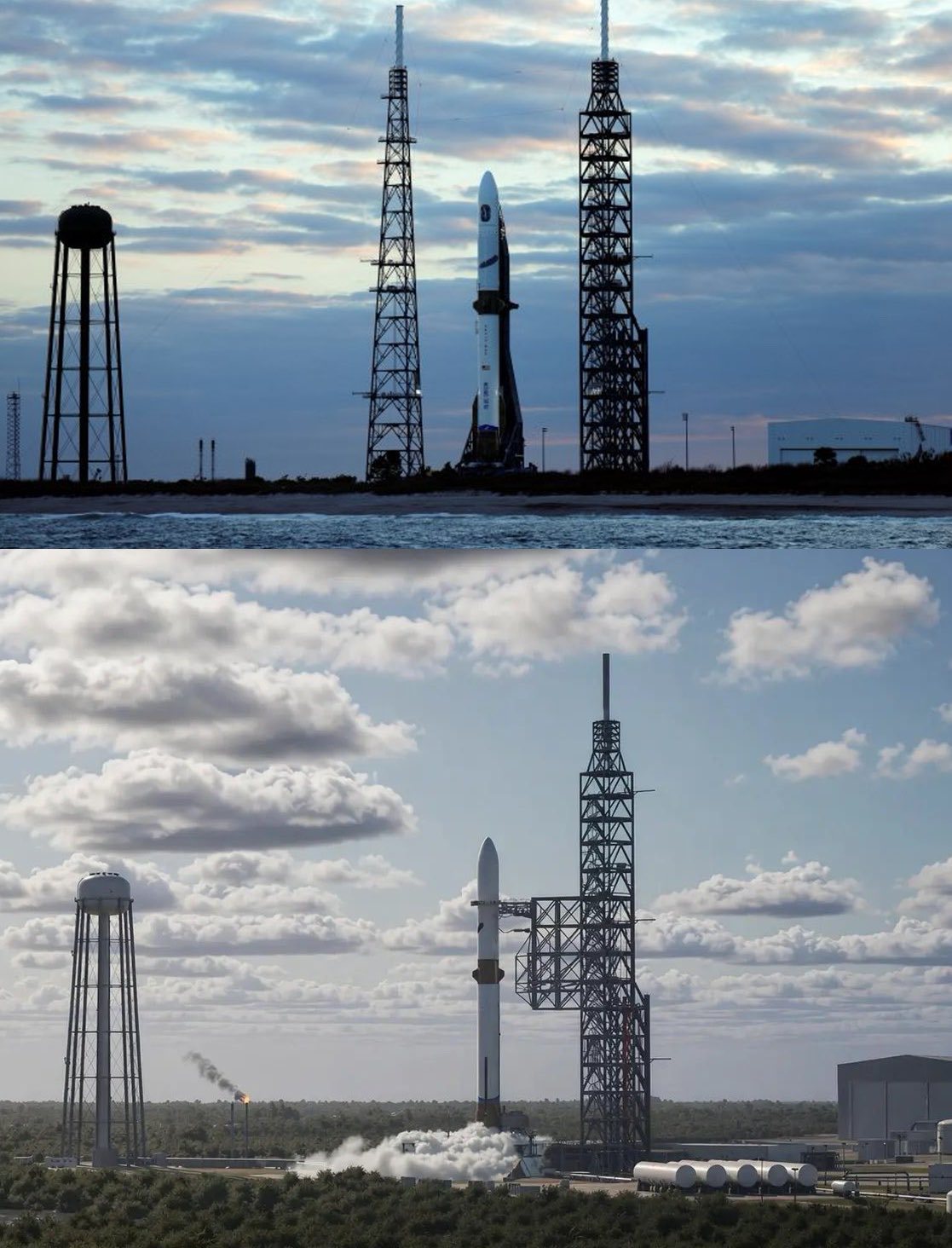 LC-36工位发射新格伦火箭过去和未来对比图 