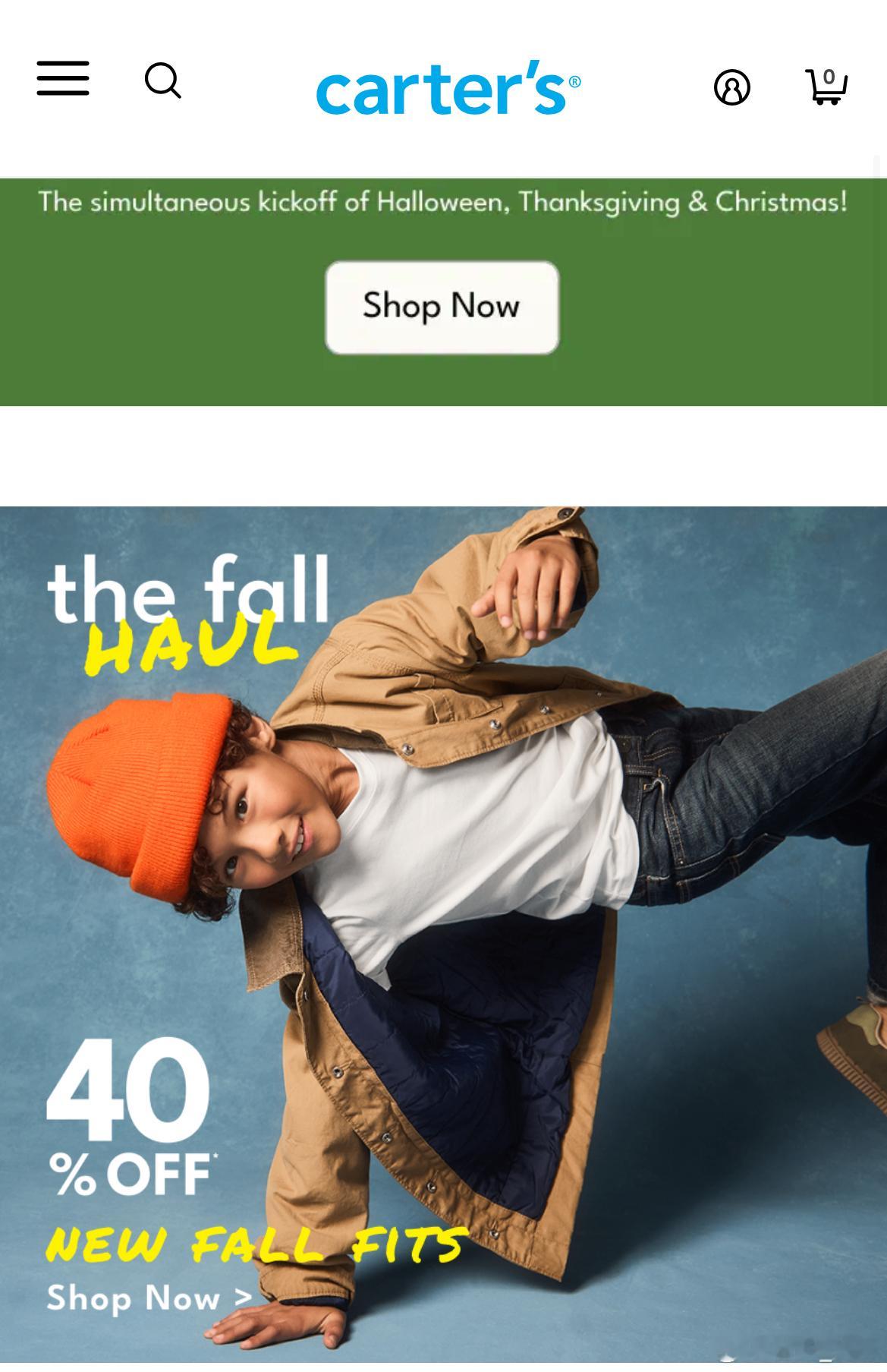 家里的几个娃儿可是眼看着长高，正好又赶上秋季换新衣， 作为Carter's品牌家