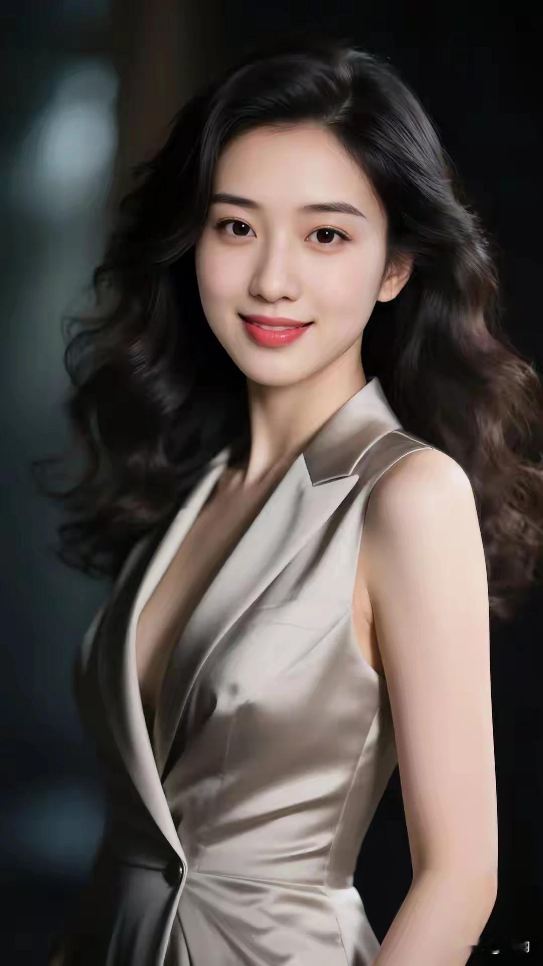 浅笑嫣然，眉若春山
眸若秋水，花容月貌。
千姿百媚，明眸皓齿。
美若冠玉，国色天