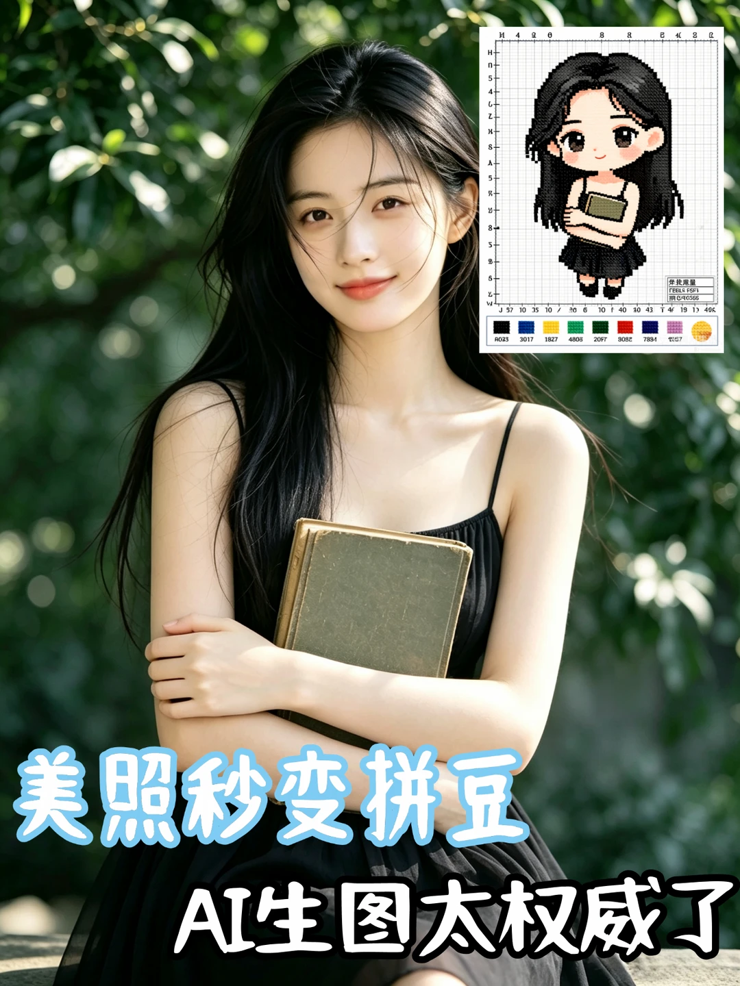 拼豆人狂喜！自拍一键生成图纸😭