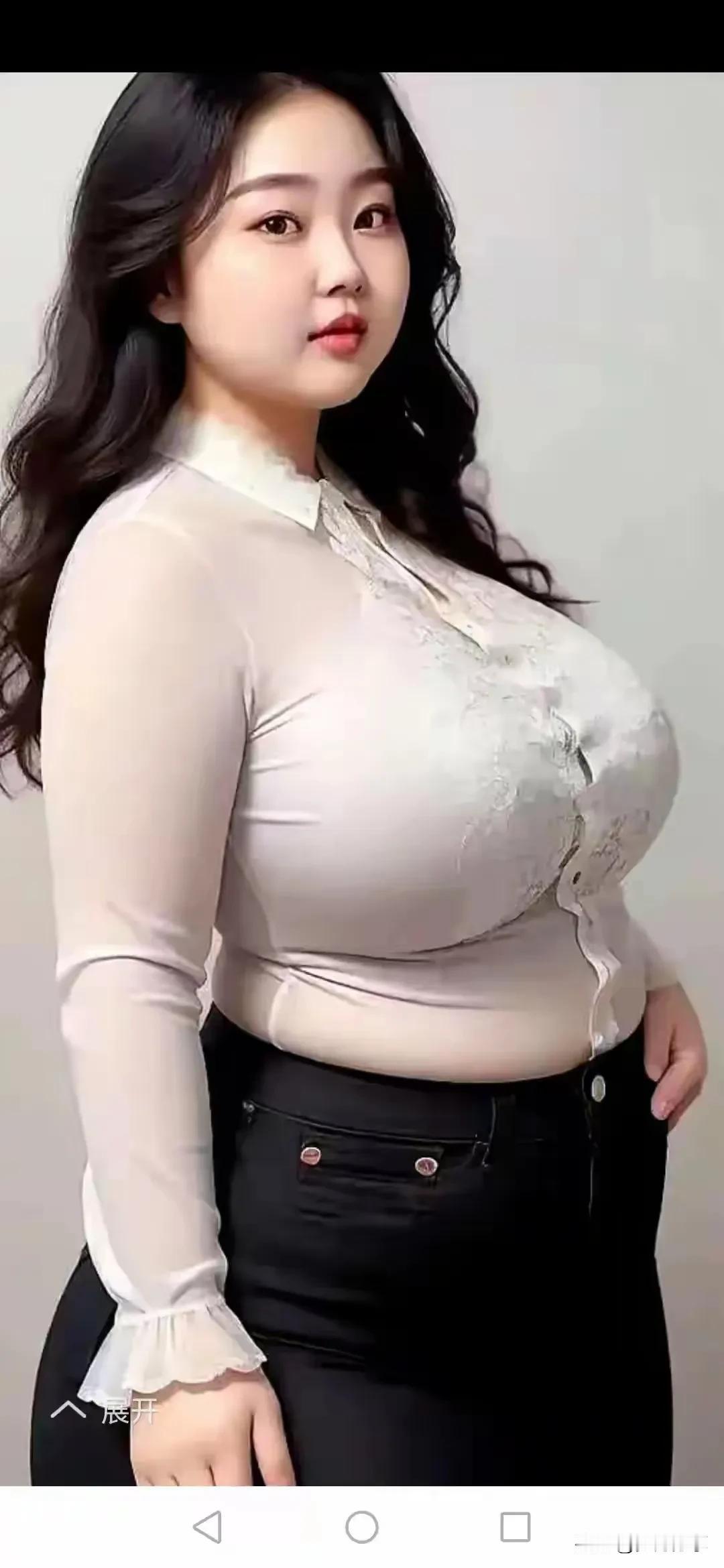 白白胖胖的，樱桃小嘴，肥肥的身体让人产生各种感觉和联想，有人认为这种身材太馋人了