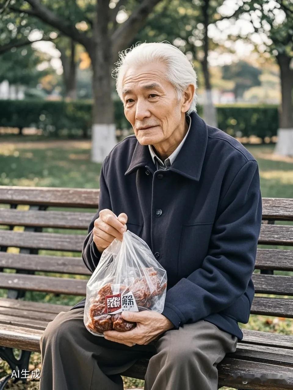 两大爷坐在等公交车的长凳上闲聊，说某个相识的人早早去另一个地方了。大爷甲：做人还