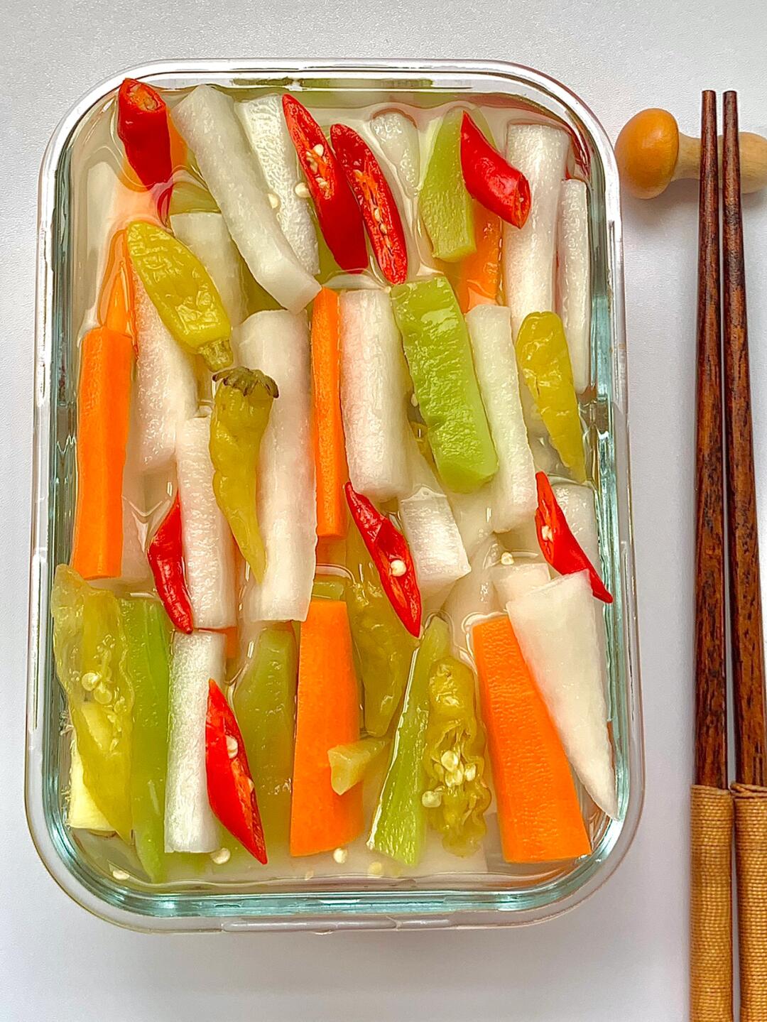 夏天什么都不想吃！就想吃这一碗泡椒萝卜！