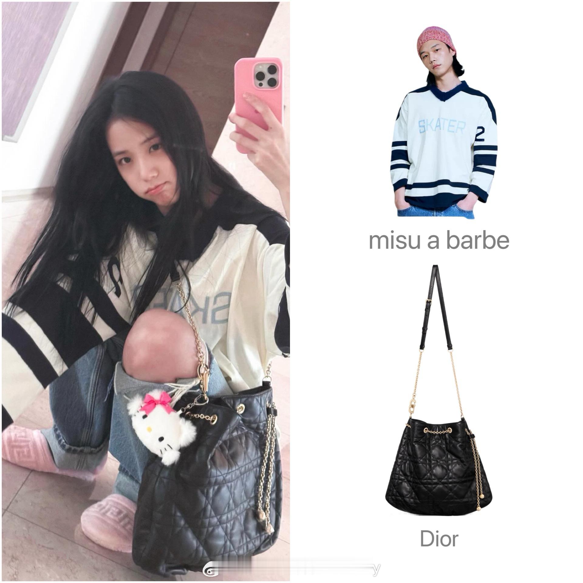 Jisoo金智秀近日私服解析二则，时髦日常且适合早春穿搭～ ​​​