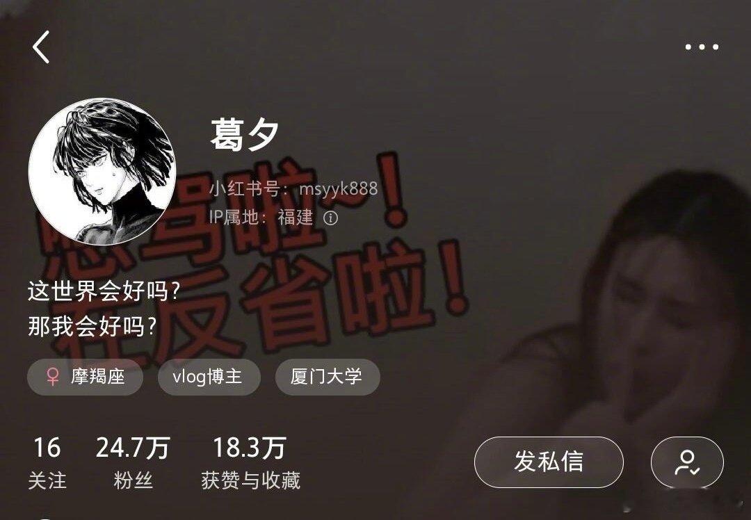 葛夕背景更新后又换回去了，大概是怕热度太高。这位一生都在反省的葛姐以上帝视角看节
