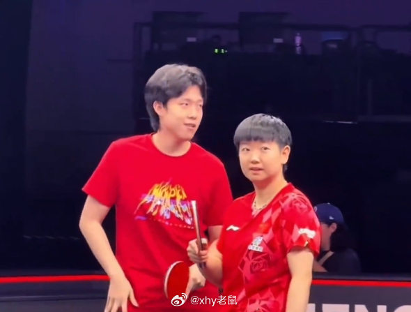 默契王楚钦孙颖莎笑意溢出屏幕