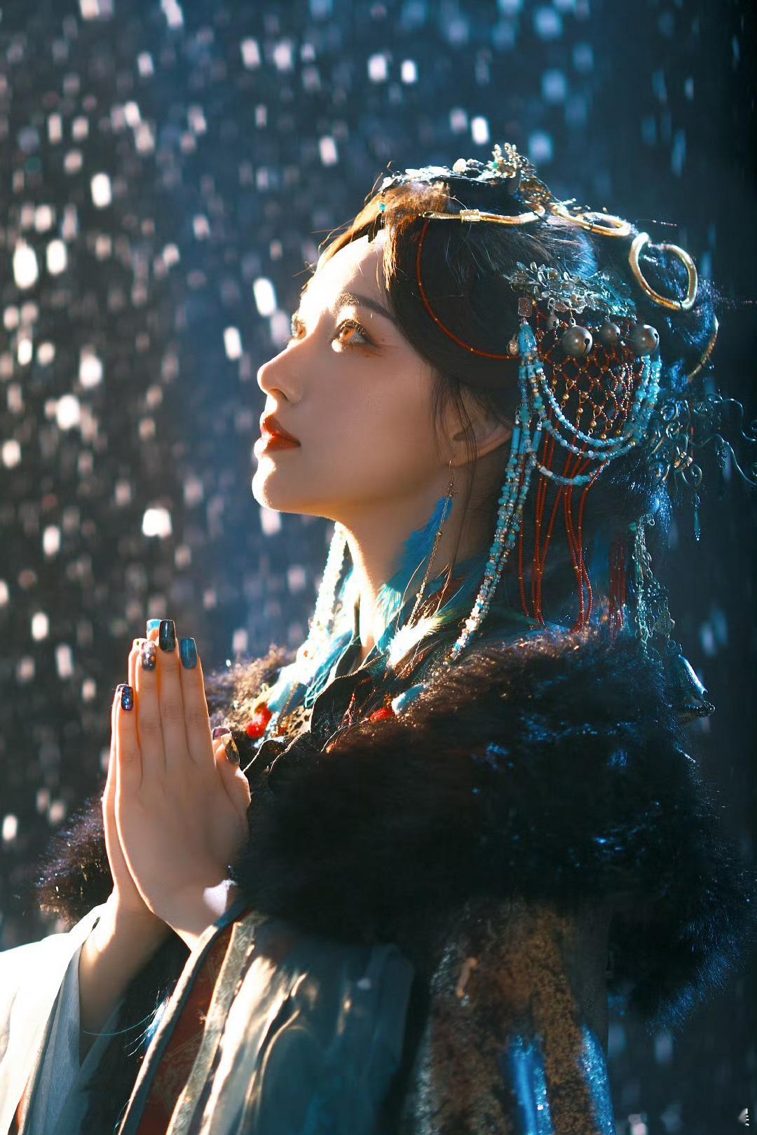 程潇雪中神女  程潇蛇蛇如意 程潇雪中神女，这组好美，[彩虹屁][彩虹屁] 