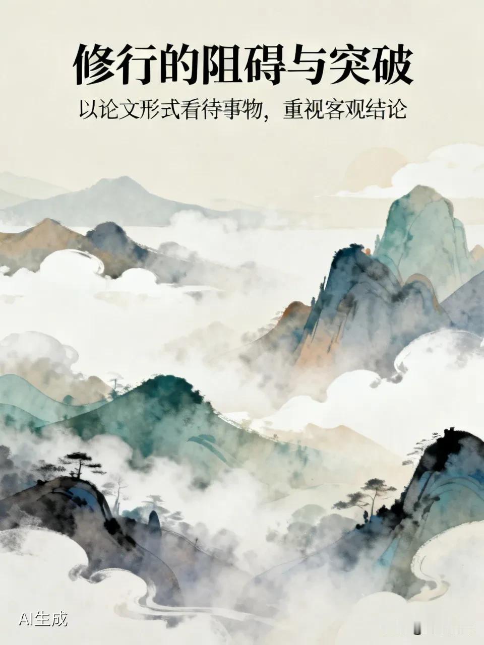 人这一生修行路上最大的阻碍，是对一件事先给出主观结果在去找证据。
那该怎么做为好