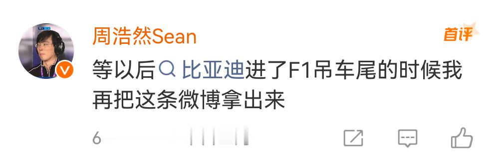 它们或许不会放过任何一个嘲笑你的机会假如比亚迪真的进入F1，这种人一定会存在，想
