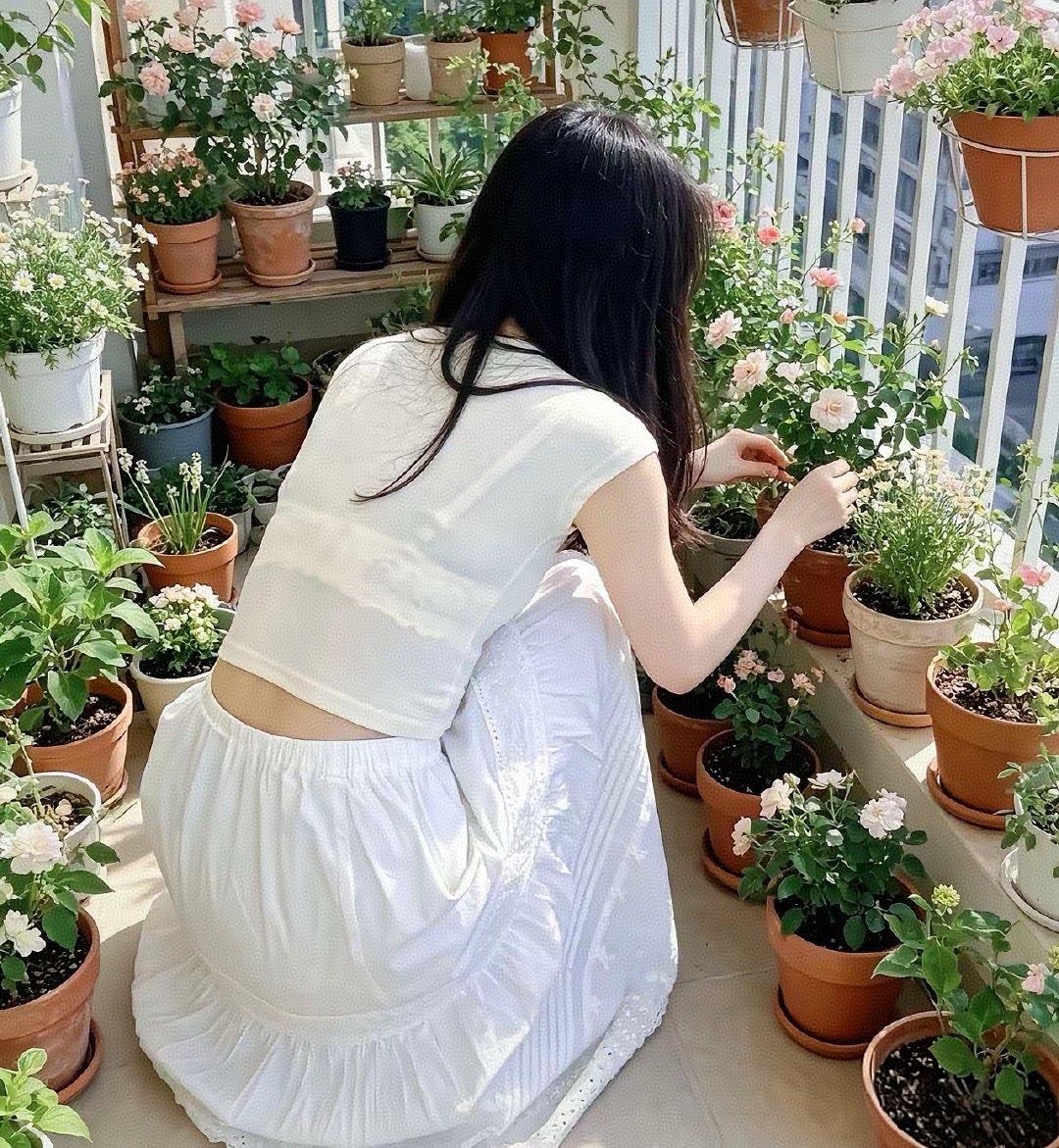 爱养花的邻家小妹