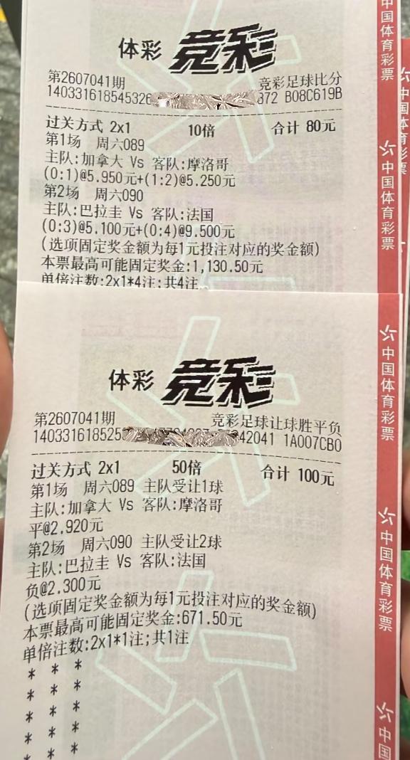 这是看好法国队的进攻能力？还是看衰巴拉圭的防守能力？
1/8决赛今天正式开打，今