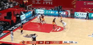 广东东阳光巨星徐杰的三分球真是太及时了！在今天广东东阳光客场挑战江苏肯帝亚的比赛